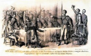 Széchenyi István akadémiai felajánlása Pozsonyban Széchenyi akadémiai felajánlás